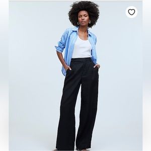Madewell The Harlow Wide-Leg Linen Pants